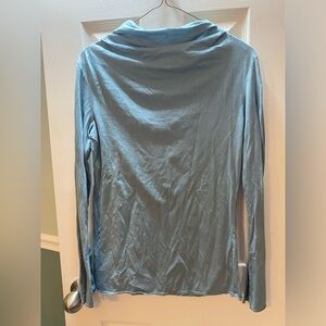 Eco-ganik | Light Blue High Neck Top, Size S